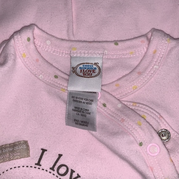 Sam McBratney Guess How Much I love You Pink Polka Dot Bunny Baby Footie 3M - Picture 5 of 6